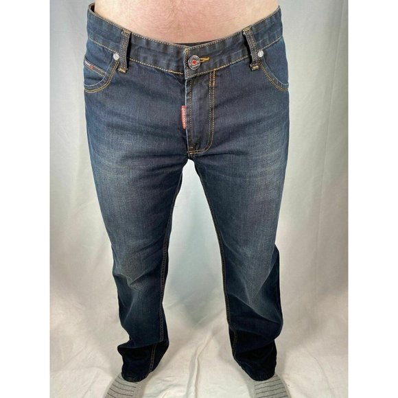 DSquared2 Dark Wash Canada Fitted Bootcut Jeans